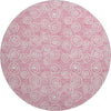 Piper Looms Mayfield Circles AMF728 Pink Machine Washable Area Rug Round Main Image