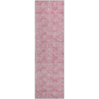 Piper Looms Mayfield Circles AMF728 Pink Machine Washable Area Rug Runner Main Image