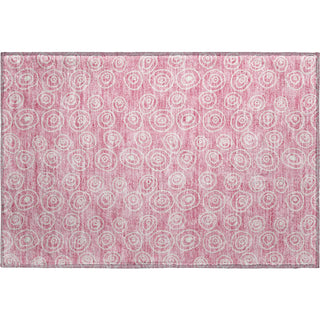 Piper Looms Mayfield Circles AMF728 Pink Machine Washable Area Rug Scatter Main Image