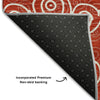 Piper Looms Mayfield Circles AMF728 Red Machine Washable Area Rug Backing Image