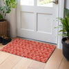 Piper Looms Mayfield Circles AMF728 Red Machine Washable Area Rug Scatter Lifestyle Image Feature