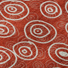 Piper Looms Mayfield Circles AMF728 Red Machine Washable Area Rug Swatch Image