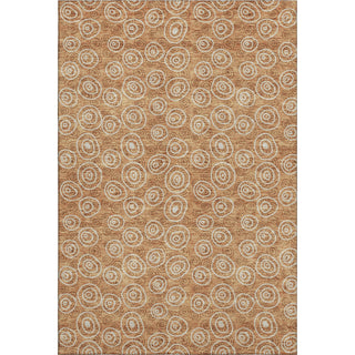 Piper Looms Mayfield Circles AMF728 Terracotta Machine Washable Area Rug main image