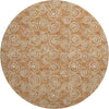 Piper Looms Mayfield Circles AMF728 Terracotta Machine Washable Area Rug Round Main Image