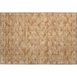 Piper Looms Mayfield Circles AMF728 Terracotta Machine Washable Area Rug Scatter Main Image