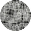 Piper Looms Mayfield Stripes AMF729 Black Machine Washable Area Rug Round Main Image