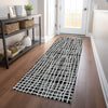 Piper Looms Mayfield Stripes AMF729 Black Machine Washable Area Rug Runner Lifestyle Image Feature