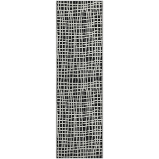 Piper Looms Mayfield Stripes AMF729 Black Machine Washable Area Rug Runner Main Image