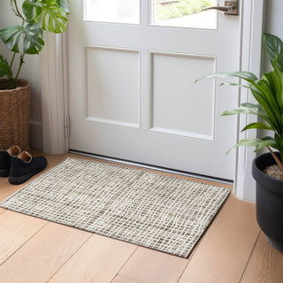Piper Looms Mayfield Stripes AMF729 Brown Machine Washable Area Rug Scatter Lifestyle Image Feature
