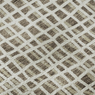 Piper Looms Mayfield Stripes AMF729 Brown Machine Washable Area Rug Swatch Image