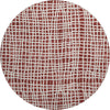 Piper Looms Mayfield Stripes AMF729 Burgundy Machine Washable Area Rug Round Main Image