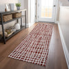 Piper Looms Mayfield Stripes AMF729 Burgundy Machine Washable Area Rug Runner Lifestyle Image Feature