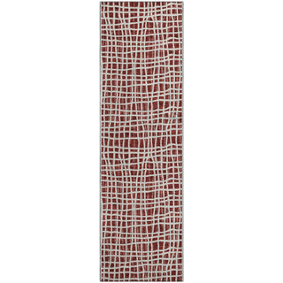 Piper Looms Mayfield Stripes AMF729 Burgundy Machine Washable Area Rug Runner Main Image