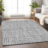 Piper Looms Mayfield Stripes AMF729 Gray Machine Washable Area Rug Lifestyle Image Feature