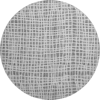 Piper Looms Mayfield Stripes AMF729 Gray Machine Washable Area Rug Round Main Image