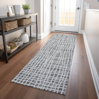 Piper Looms Mayfield Stripes AMF729 Gray Machine Washable Area Rug Runner Lifestyle Image Feature