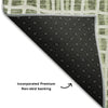 Piper Looms Mayfield Stripes AMF729 Green Machine Washable Area Rug Backing Image