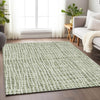 Piper Looms Mayfield Stripes AMF729 Green Machine Washable Area Rug Lifestyle Image Feature