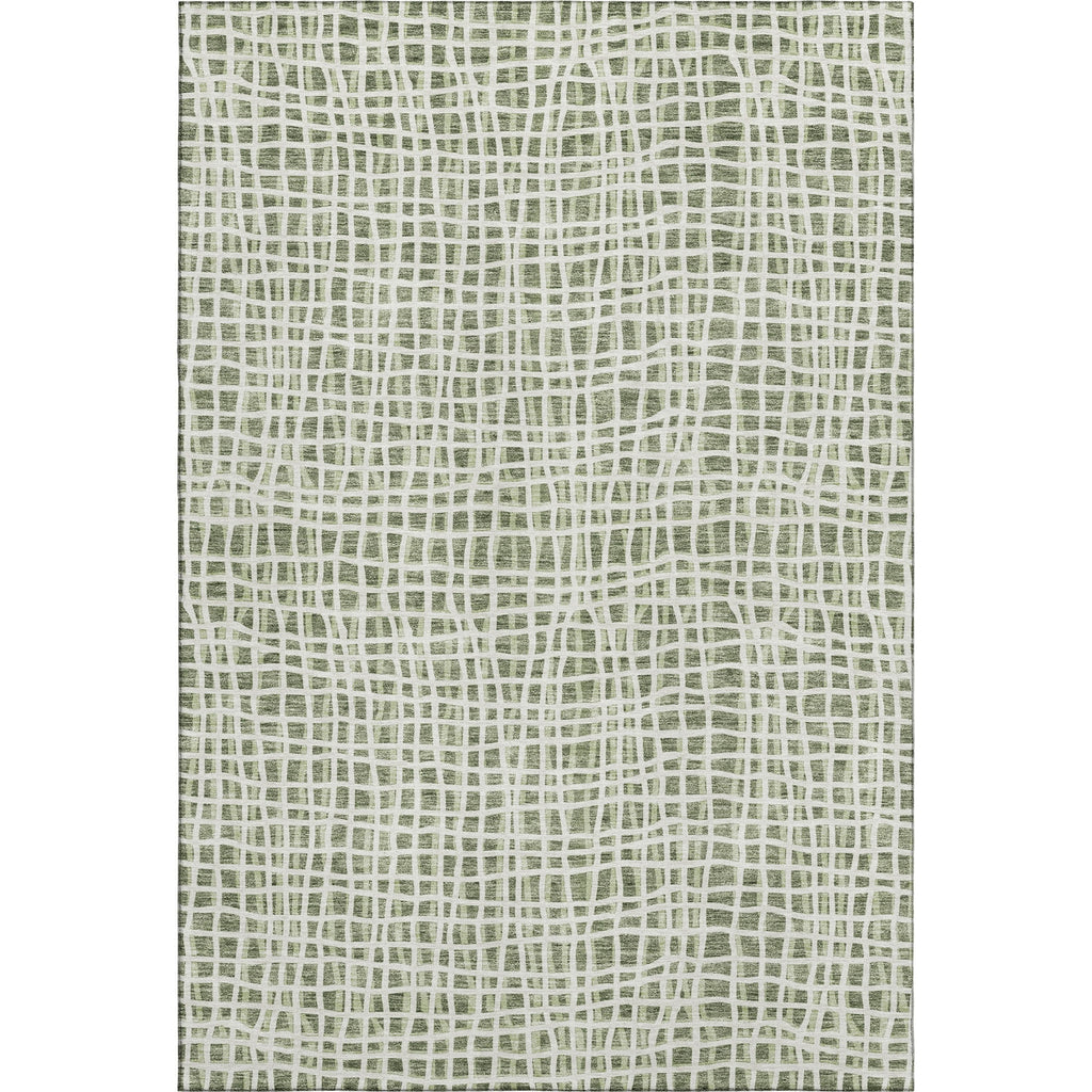 Piper Looms Mayfield Stripes AMF729 Green Machine Washable Area Rug main image