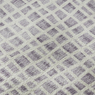 Piper Looms Mayfield Stripes AMF729 Lilac Machine Washable Area Rug Swatch Image