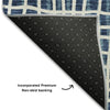 Piper Looms Mayfield Stripes AMF729 Navy Machine Washable Area Rug Backing Image