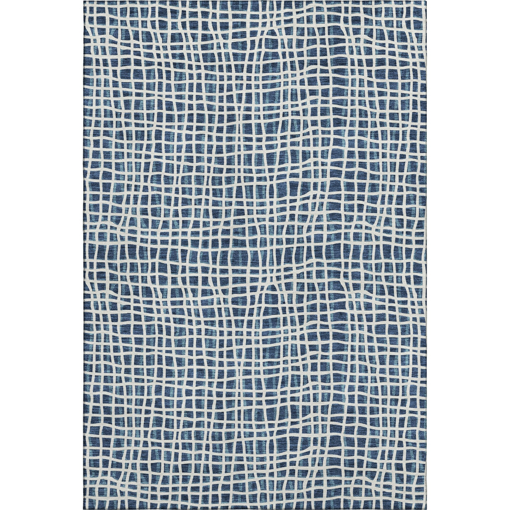 Piper Looms Mayfield Stripes AMF729 Navy Machine Washable Area Rug main image