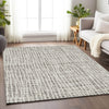 Piper Looms Mayfield Stripes AMF729 Taupe Machine Washable Area Rug Lifestyle Image Feature