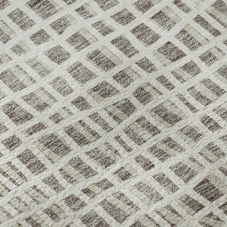 Piper Looms Mayfield Stripes AMF729 Taupe Machine Washable Area Rug Swatch Image