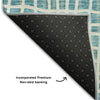 Piper Looms Mayfield Stripes AMF729 Teal Machine Washable Area Rug Backing Image