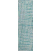 Piper Looms Mayfield Stripes AMF729 Teal Machine Washable Area Rug Runner Main Image