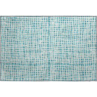 Piper Looms Mayfield Stripes AMF729 Teal Machine Washable Area Rug Scatter Main Image