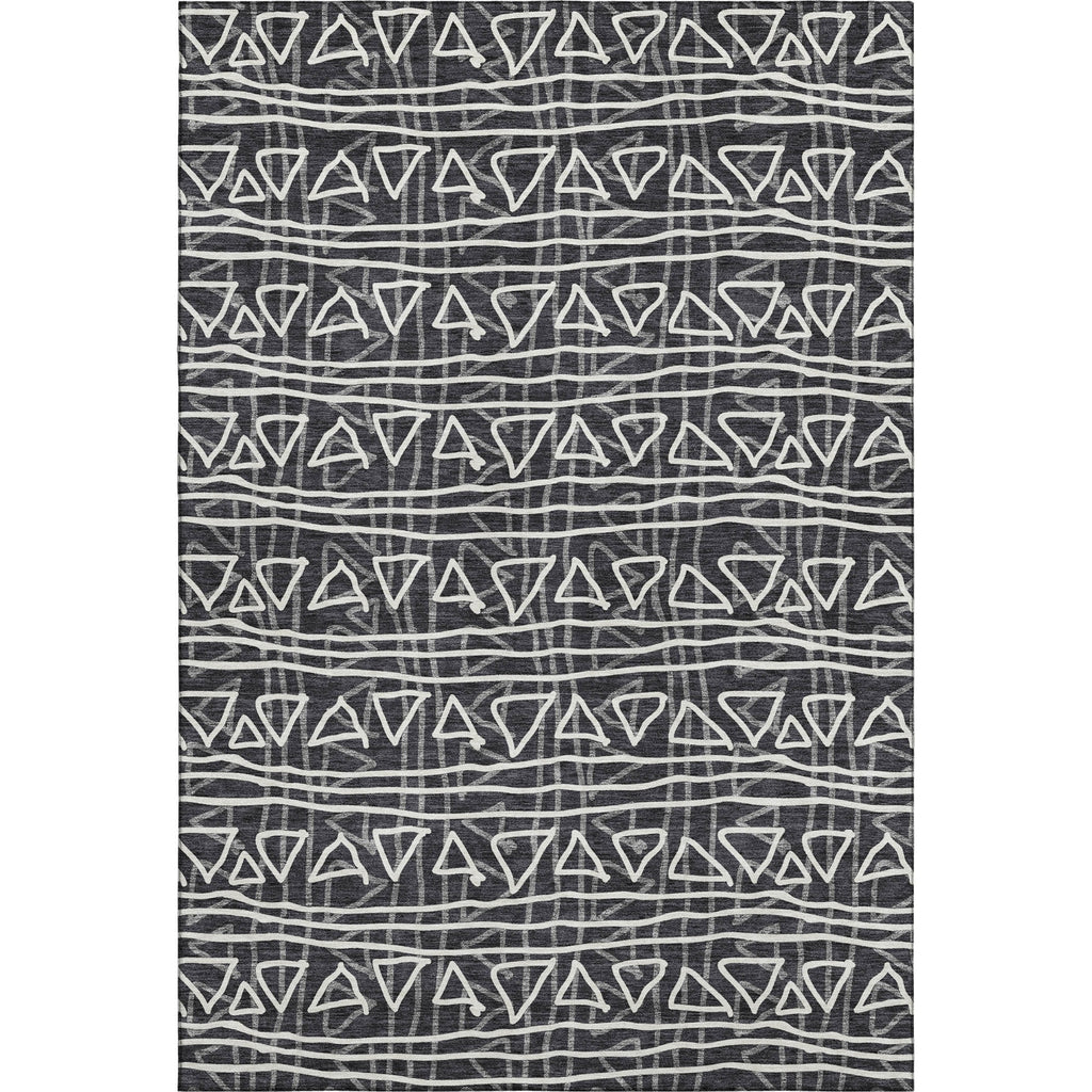 Piper Looms Mayfield Bohemian AMF730 Black Machine Washable Area Rug main image