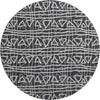 Piper Looms Mayfield Bohemian AMF730 Black Machine Washable Area Rug Round Main Image