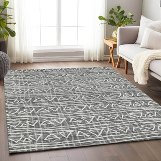 Piper Looms Mayfield Bohemian AMF730 Charcoal Machine Washable Area Rug Lifestyle Image Feature