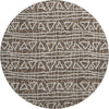 Piper Looms Mayfield Bohemian AMF730 Chocolate Machine Washable Area Rug Round Main Image