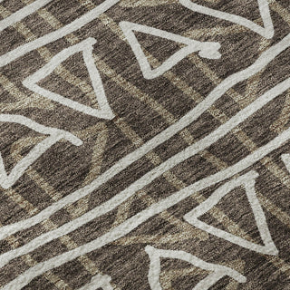 Piper Looms Mayfield Bohemian AMF730 Chocolate Machine Washable Area Rug Swatch Image
