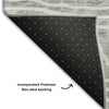 Piper Looms Mayfield Bohemian AMF730 Gray Machine Washable Area Rug Backing Image