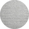 Piper Looms Mayfield Bohemian AMF730 Gray Machine Washable Area Rug Round Main Image