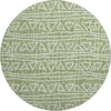 Piper Looms Mayfield Bohemian AMF730 Green Machine Washable Area Rug Round Main Image