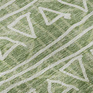 Piper Looms Mayfield Bohemian AMF730 Green Machine Washable Area Rug Swatch Image
