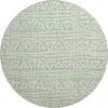 Piper Looms Mayfield Bohemian AMF730 Mint Machine Washable Area Rug Round Main Image