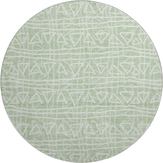 Piper Looms Mayfield Bohemian AMF730 Mint Machine Washable Area Rug Round Main Image