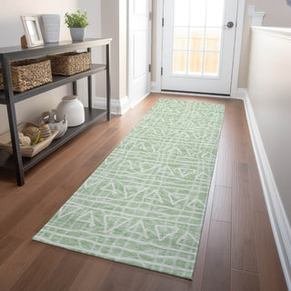 Piper Looms Mayfield Bohemian AMF730 Mint Machine Washable Area Rug Runner Lifestyle Image Feature