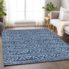 Piper Looms Mayfield Bohemian AMF730 Navy Machine Washable Area Rug Lifestyle Image Feature