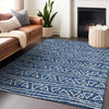 Piper Looms Mayfield Bohemian AMF730 Navy Machine Washable Area Rug Lifestyle Image Feature