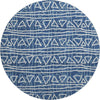 Piper Looms Mayfield Bohemian AMF730 Navy Machine Washable Area Rug Round Main Image