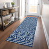Piper Looms Mayfield Bohemian AMF730 Navy Machine Washable Area Rug Runner Lifestyle Image Feature