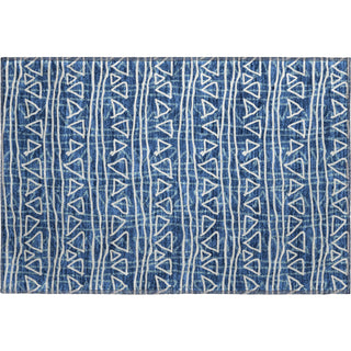 Piper Looms Mayfield Bohemian AMF730 Navy Machine Washable Area Rug Scatter Main Image