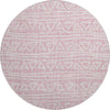 Piper Looms Mayfield Bohemian AMF730 Pink Machine Washable Area Rug Round Main Image