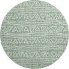 Piper Looms Mayfield Bohemian AMF730 Sage Machine Washable Area Rug Round Main Image